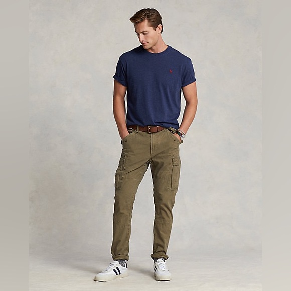 POLO Ralph Lauren Custom Slim Fit Navy Tee | Men’s Size Large - Picture 3 of 9